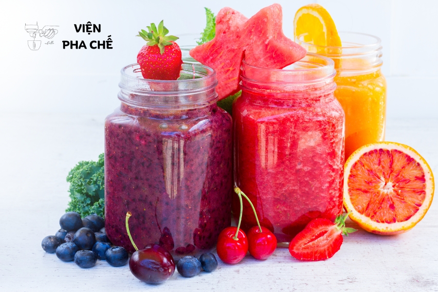 Nắm vững công thức pha chế đá xay, sinh tố và các món sáng tạo.