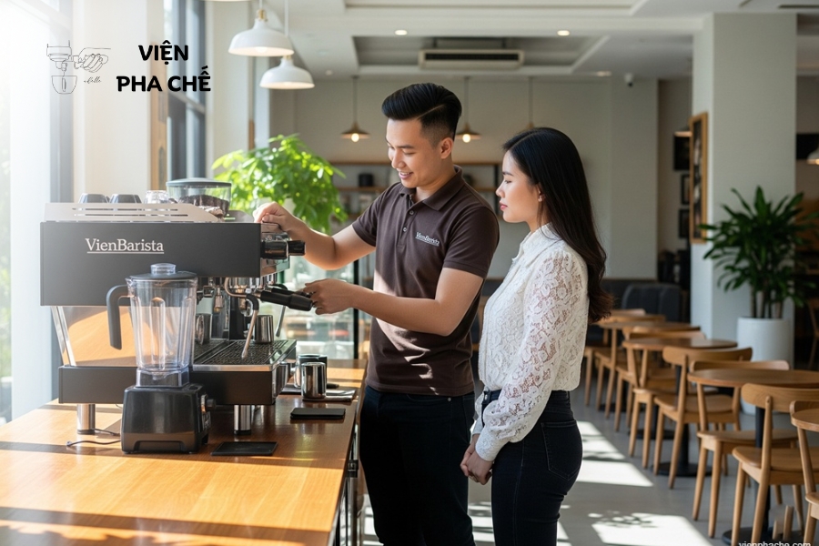 Nâng cao tay nghề nhân viên cùng các khóa học tại Viện Barista