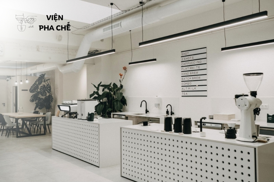 Phong cách thiết kế quán café nhỏ tối giản (Minimalism)