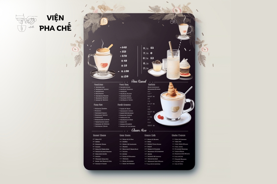 Sáng tạo và quản lý menu cho quán cà phê, trà sữa