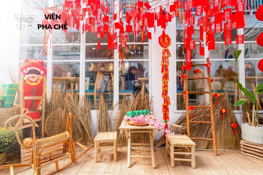 Thiết kế tiểu cảnh và mô hình theo chủ đề Tết xưa