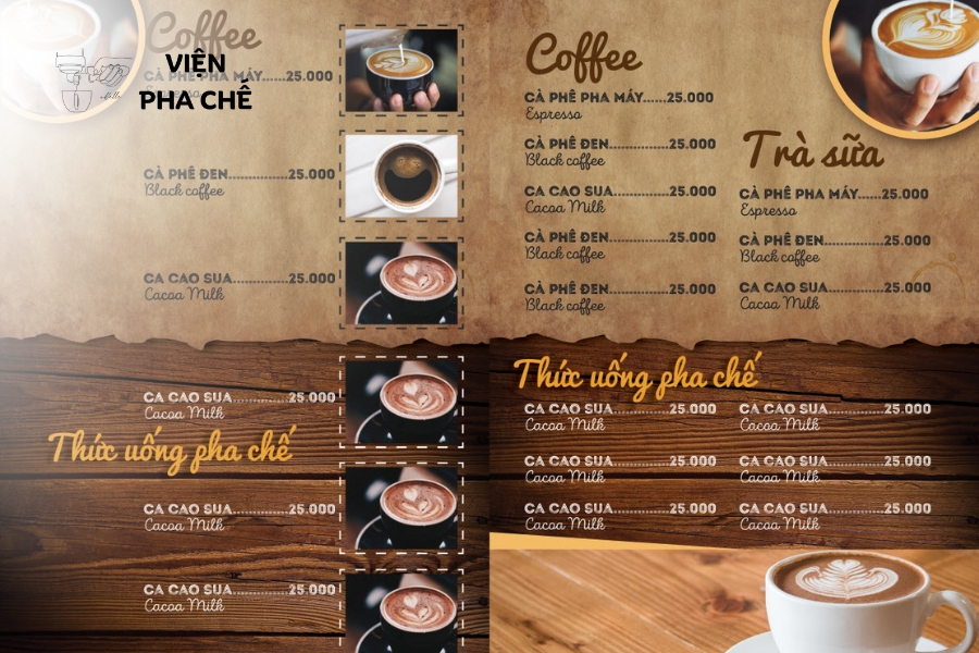 Xây dựng lại menu đa dạng và cập nhật giá cả hợp lý