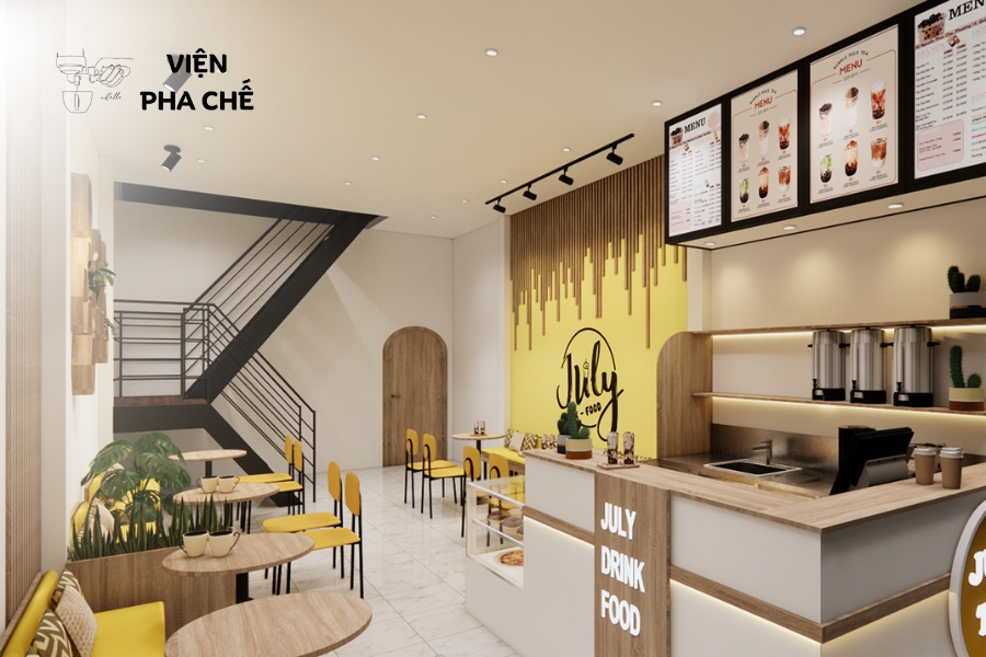 Xây dựng ý tưởng thiết kế và trang trí quán trà sữa thu hút